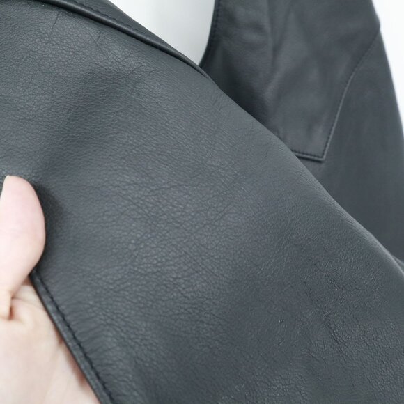 Harley Davidson Leather Motorcycle Chaps Men M Black Edgy Grunge Riding Alt Punk - Picture 14 of 16